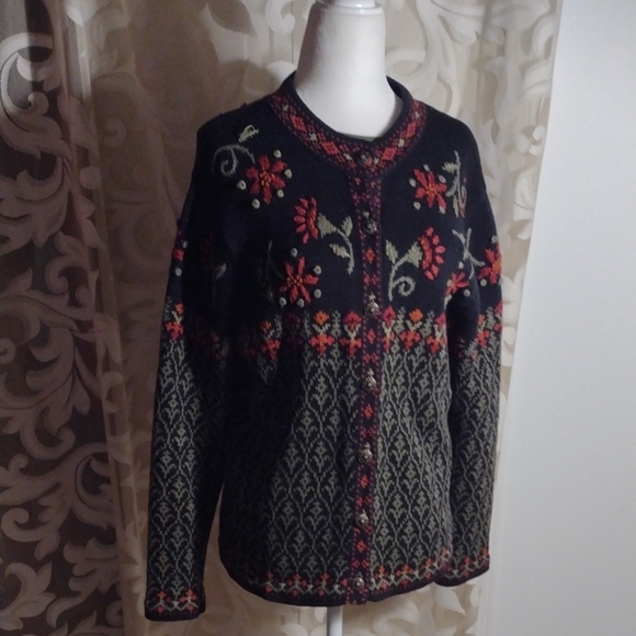 Nomadic Traders Sweaters - Nomadic Traders Cotton Folkloric Sweater M